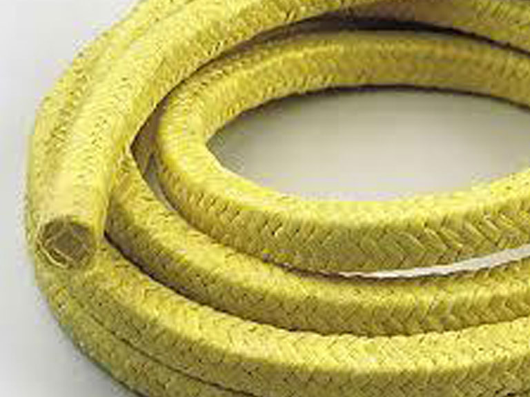 Aramid Packing Impregnated with PTFE & lubricated with inert high temperature lubricant